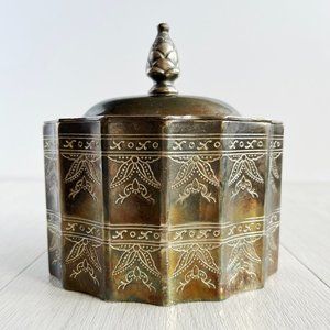 1991 Godinger Silver Plated Velvet Lined Jewelry/Trinket Box